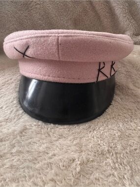 Ruslan Baginsky Pink Wool Baker Boy Cap